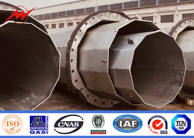 la inmersión caliente de 11kv 38kv Electric Power poste galvanizó octagonal