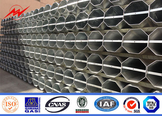 Polos tubulares de acero galvanizado de potencia para 10kv 20kv 35kv 66kv 69k 110kv 132kv 138kv 220kv 230kv