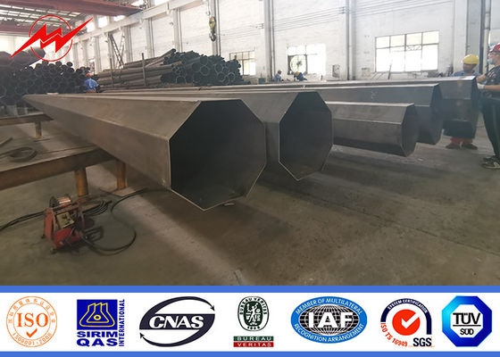 Acero poste tubular de la distribución 69kv 110kv 230kv de la electricidad