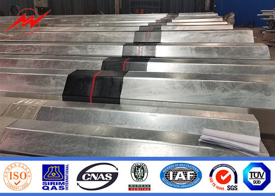 el 16m 1800 Dan Galvanized Steel Tubular Pole para la línea proyecto de la distribución
