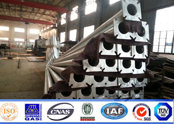 Acero doble galvanizado poste del brazo Q345 de la inmersión caliente para la luz de calle