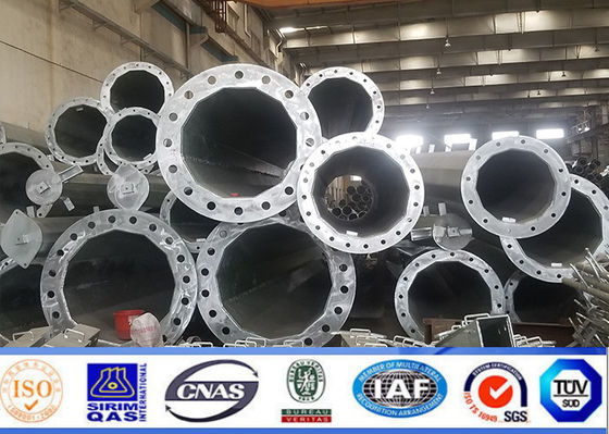 Gr65 el 100FT milivoltio galvanizó la mono poste torre de Q235