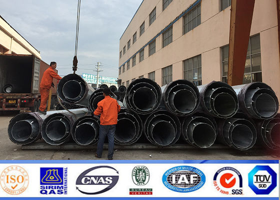 Gr65 el 100FT milivoltio galvanizó la mono poste torre de Q235