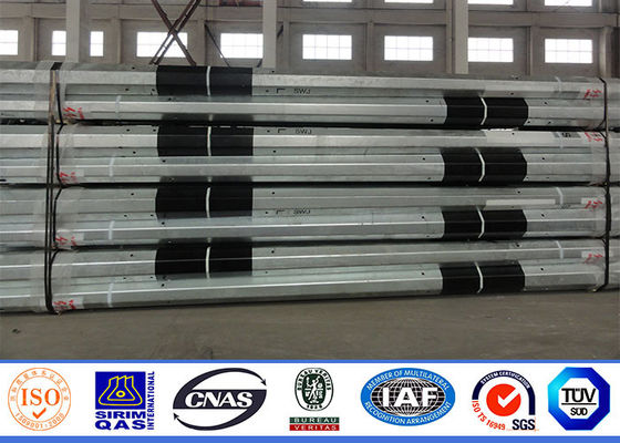 Línea de transmisión del HDG 10M M 160km/H poste tubular de acero