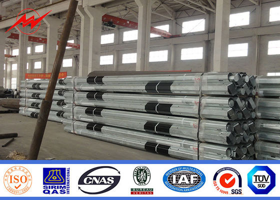 La inmersión caliente el 11m el 12m el 15m galvanizó la torre monopolar afilada