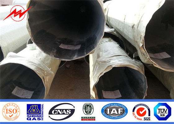 la inmersión caliente para uso general de acero de los 40ft poste galvanizó la corriente eléctrica cónica tubular