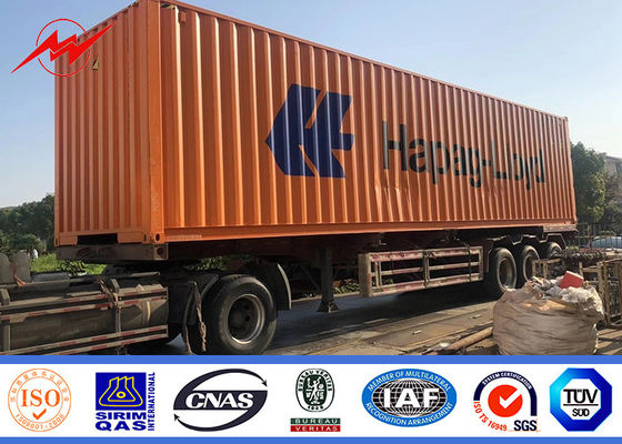 ASTM A572 GR50 el 15m poste de acero el 16m tubular para la línea proyecto de la distribución de poder