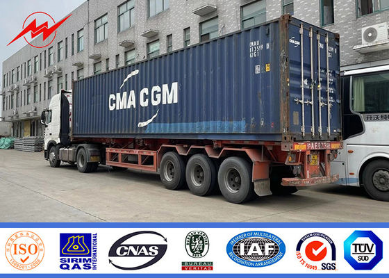 el 11.9m el 12m el 15m el 16m galvanizaron el poder poste de acero para la transmisión