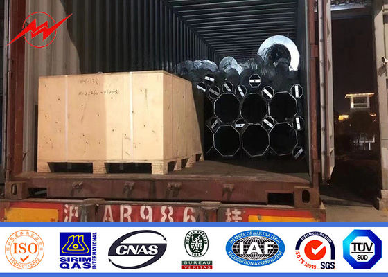 Línea de transmisión de poder de 500KV HDG acero poste tubular