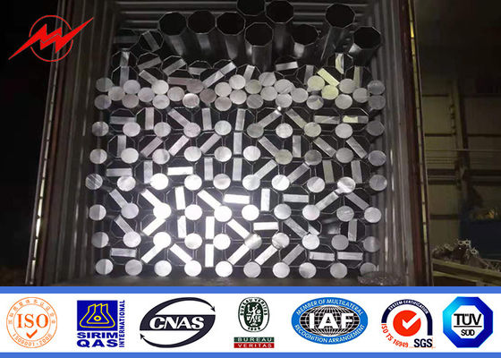 clase 13.4kn 2 de los 9m 3 milímetros de grueso poste tubular para la línea proyecto de la distribución eléctrica