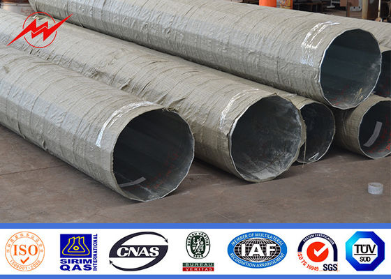 Polígono el 12m ASTM A123 poste tubular de acero de galvanización 69KV