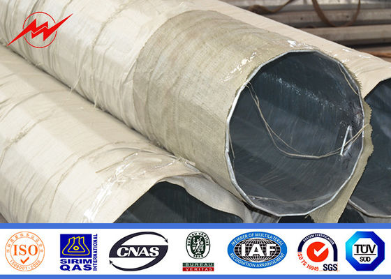 el tipo del entierro del betún de los 60ft los 65ft galvanizó a poste tubular de acero para la transmisión