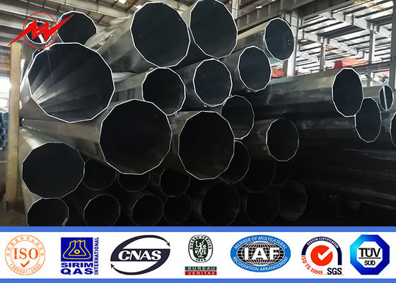 el 16m 1200 Dan Steel Tubular Pole Galvanized para la línea exterior proyecto de la distribución