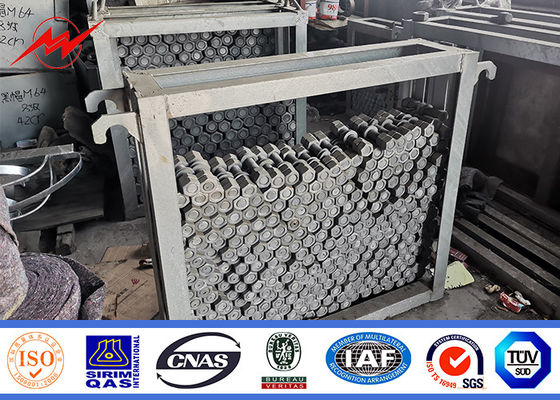 el 16m 1200 Dan Steel Tubular Pole Galvanized para la línea exterior proyecto de la distribución