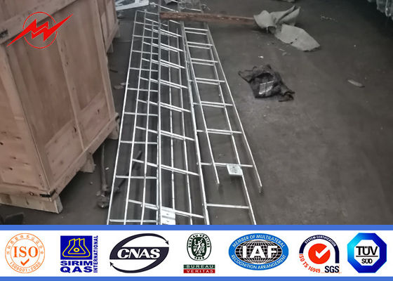 Acero de soldadura poste eléctrico tubular de la distribución de Aws D1.1 el 11m 350kg