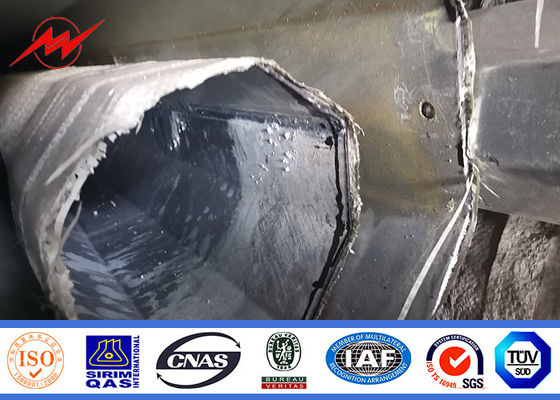 69kv galvanizó la corriente eléctrica poste tubular de acero