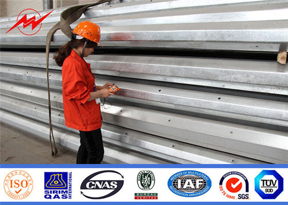Inmersión caliente que galvaniza el 11.8m 800 Dan Steel Power Pole