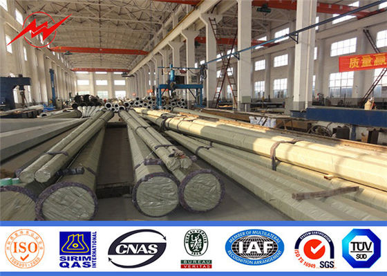 Inmersión caliente que galvaniza el 11.8m 800 Dan Steel Power Pole