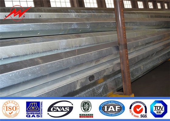 8 - la inmersión caliente del 18m galvanizó la ronda material para uso general de acero de poste Gr65/la forma cónica