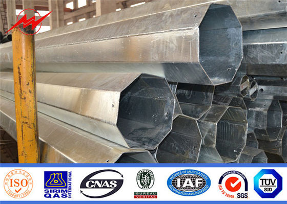 Polos tubulares de acero galvanizado de potencia para 10kv 20kv 35kv 66kv 69k 110kv 132kv 138kv 220kv 230kv