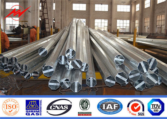 la inmersión caliente para uso general de postes de poder 11kv galvanizó octagonal
