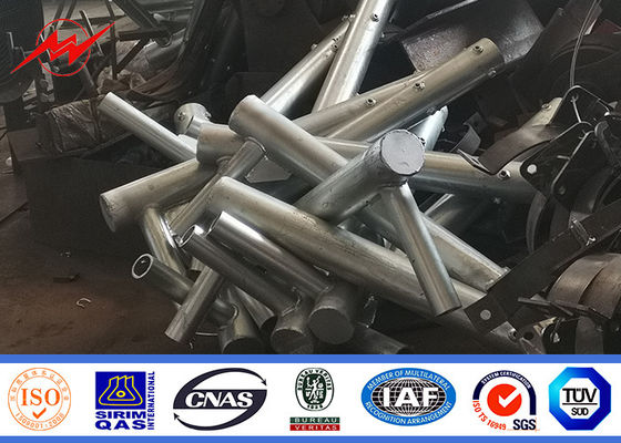 Q235/Q345 Polvo de energía de acero de 3m-15m conical redondo de 2,5-20mm de soldadura galvanizado