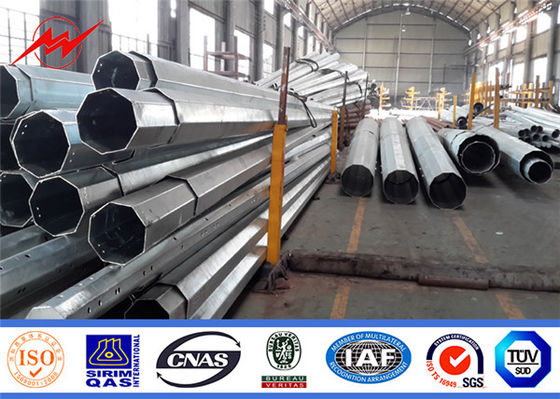 Astm los 25ft los 30ft poste galvanizado los 35ft de acero rinde la fuerza 345mpa 3m m