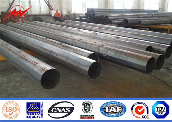 Pintura galvanizada tubular del polvo de poste de poder de la baja tensión