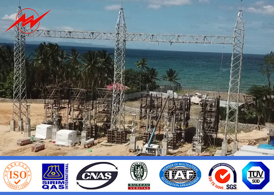 mono poste torre de 110kv 230kv para la línea de transmisión proyecto