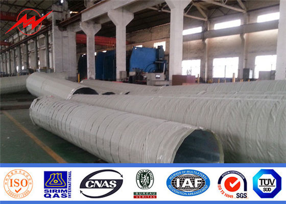 Polos de energía de acero galvanizado por inmersión en caliente 10kv - 550kv 300-1000 kg de carga de diseño