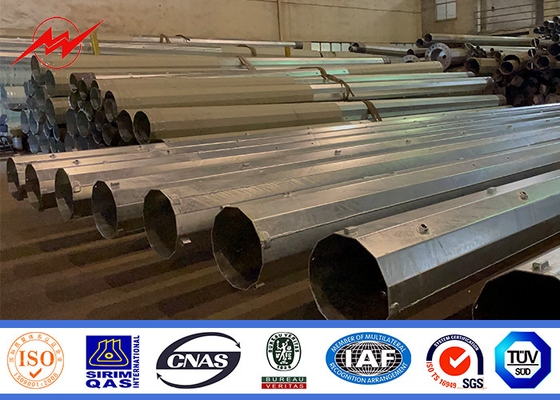 60 pies de acero galvanizado Tubular utilidad de energía de la pole de energía de metal telescópico