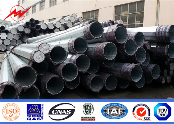 35ft 40ft galvanizado de acero eléctrico poste de distribución de energía de inmersión en caliente