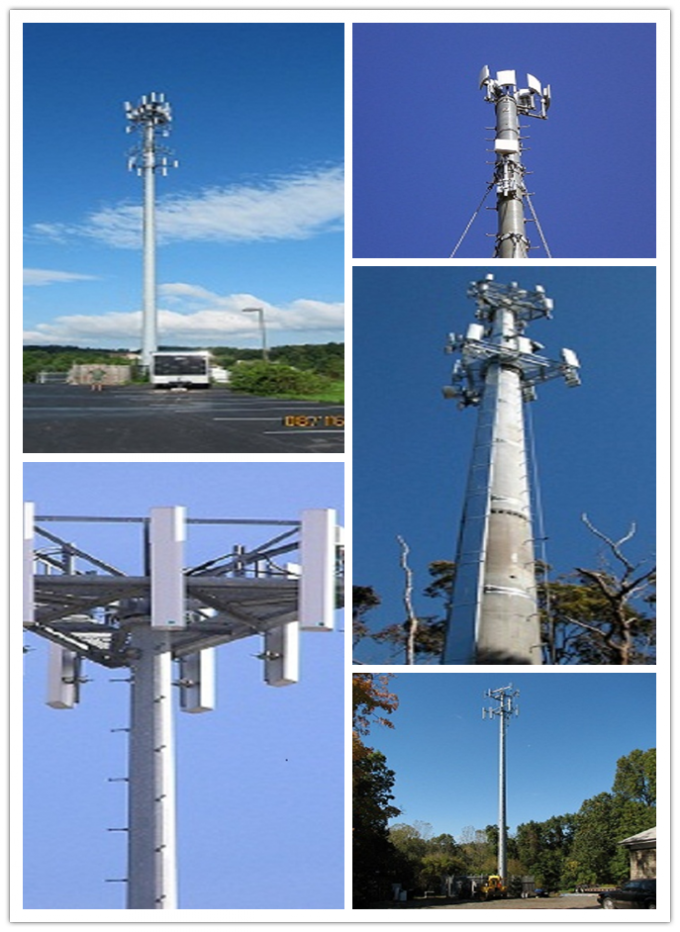 torre de la transmisión de poder 138kv de los 50m/transmisión de poder cónicas poste 3