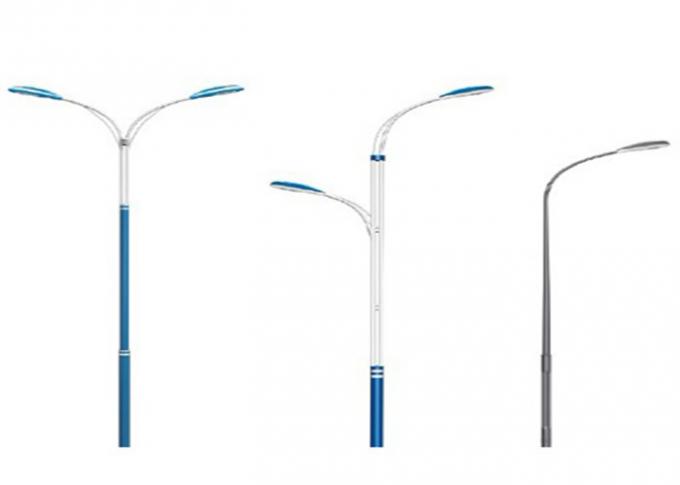 grueso doble ligero de poste de iluminación del estacionamiento del brazo de poste el 1m de calle de la altura de los 8m 3m m 0