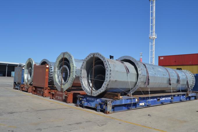 Diseño personalizado Polvo eléctrico para iluminación de la calle Luz de jardín de mástil alto con resistencia al viento hasta 500 km / h 0